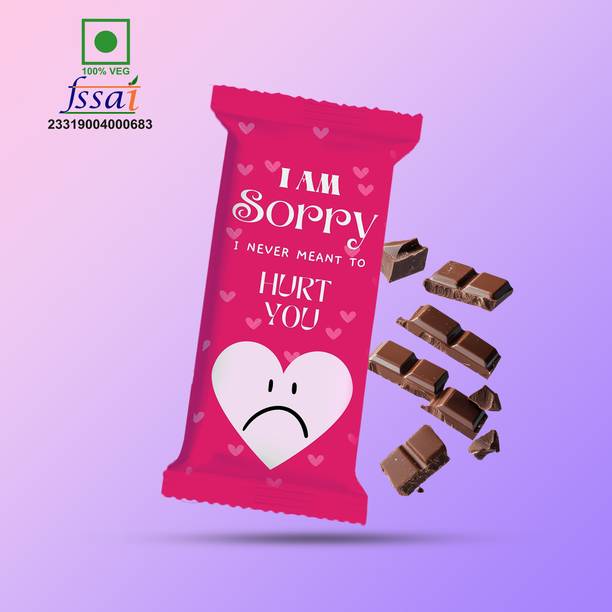 Chocoloony I'm Sorry Dairy Milk Silk Chocolate Bar with Personalized Wrapper Gift Bars