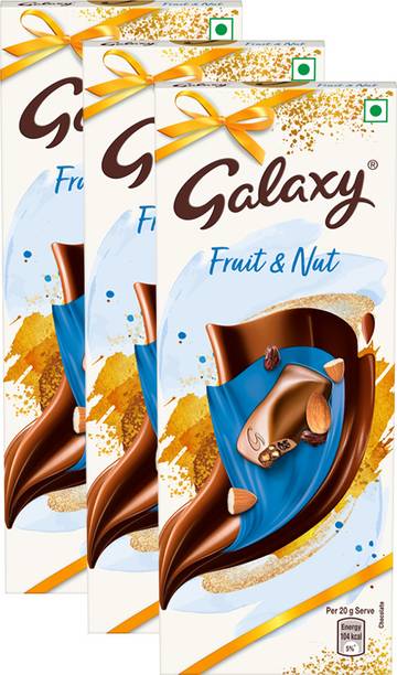 GALAXY Fruit & Nut Milk Chocolate Loaded With Almonds & Raisins Bar Bars