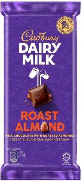 Cadbury Dairy Milk with Roasted Almonds – Creamy & Nutty | Bars
