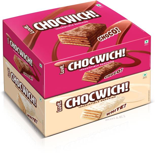 LuvIt Chocwich Brown & Chocwich White Wafer | Crunchy & Delicious | Bars