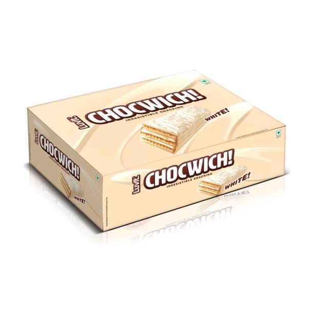 LuvIt Chocwich White Crispy Wafer Chocolates | Crunchy & Delicious | Bar Gift Pack