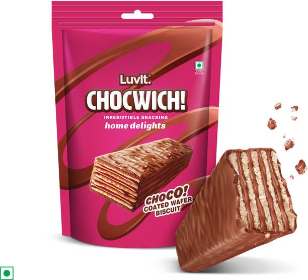 LuvIt Chocwich Home Delights Wafer Chocolates | Crunchy & Delicious | Homepack | Bar