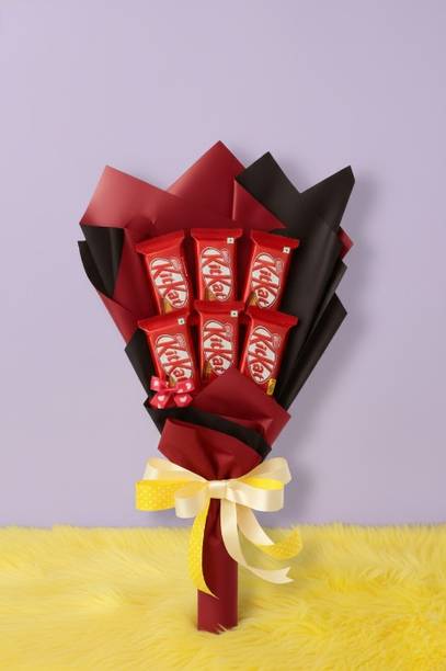 Cadbury Gift hamper|chocolate bouquet |chocolate gift box 6pcs Chocolate Valentine Day Bars, Truffles