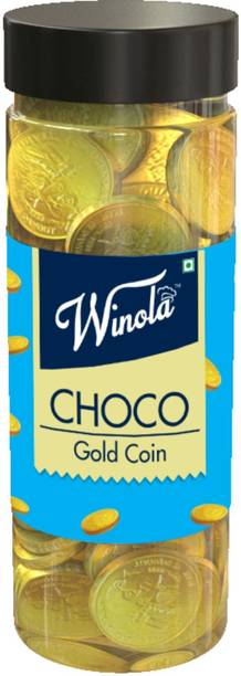 Winola Milk Choco Coin 175g Jar Bites