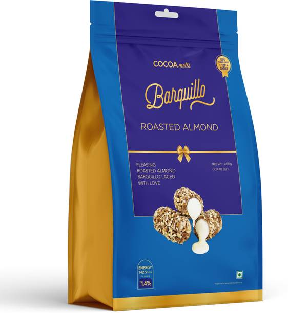 BARQUILLO Almond Premium Chocolate | 100% Cocoa | No Colors or Preservatives Bites