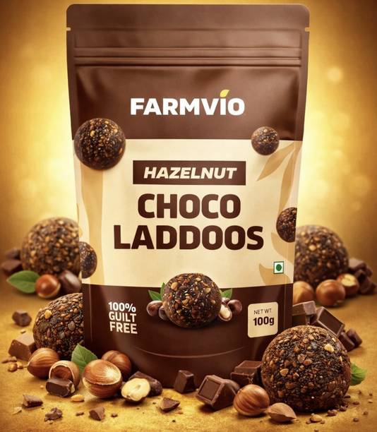 Farmvio Hazelnut Choco Laddoos , No Added Sugar (100 g ) Bites