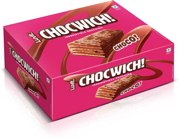 LuvIt Chocwich Brown Crispy Wafer Chocolates | Crunchy & Delicious | Bars