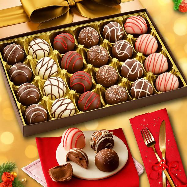 WINNI CELEBRATE RELATIONS 24 Pcs Luxurious Chocolates Gift Pack | Chocolate Bouquet & Hamper Truffles