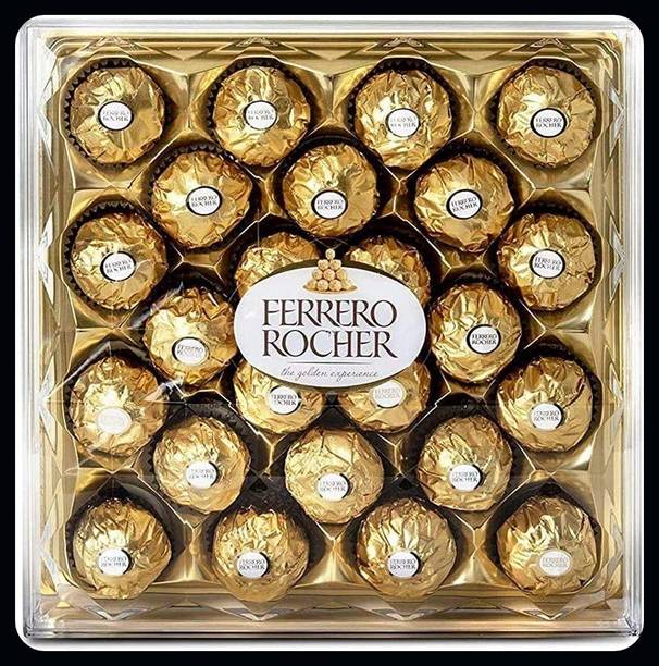 FERRERO ROCHER Premium Chocolates 24 Pieces (Imported)-A Truffles