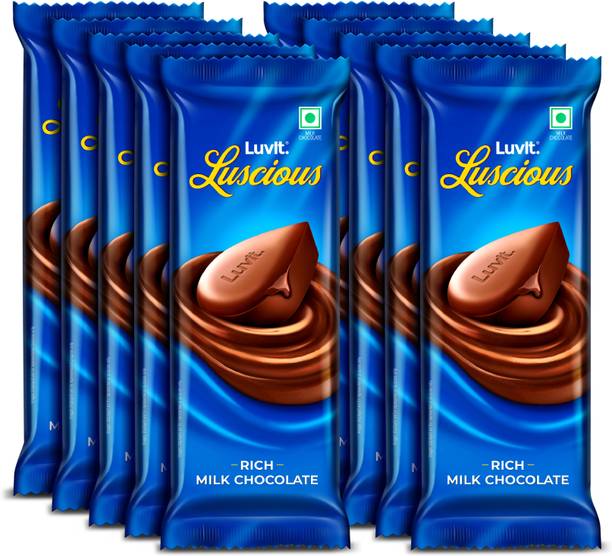 LuvIt Luscious Milk Chocolate | Multipack | Deliciously Smooth Bar Gift Pack