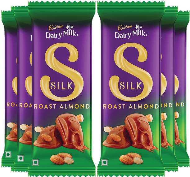 Cadbury Dairy Milk Silk Roast Almond Chocolate Bars