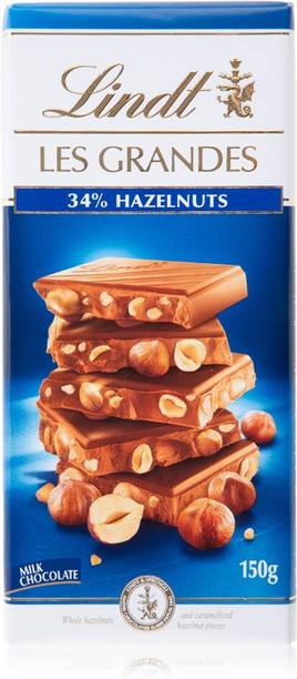 LINDT LES GRANDES 34% Hazelnuts Milk Chocolate (IMPORTED) Bar