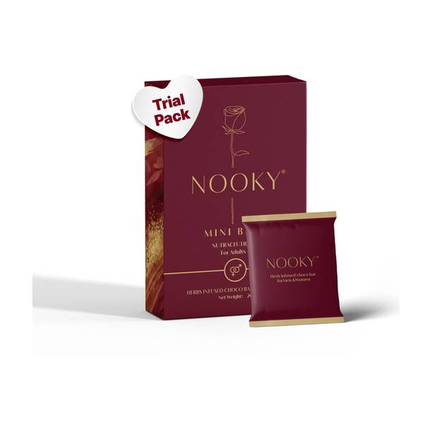 Nooky Mini Bites Mood-Uplifting Premium Dark Chocolate For Couples Bar Gift Pack