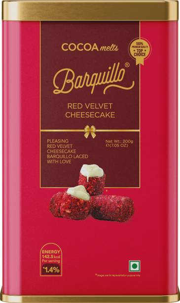 BARQUILLO Red Velvet Cheesecake Premium Chocolates filled with Cream Cheese Bites