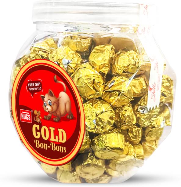 HUGS Gold Bon-Bons Premium Milk Chocolates | Perfect for Gifting Truffles