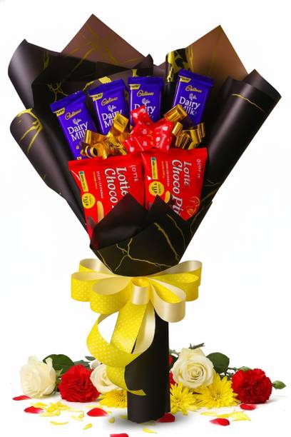 Cadbury Dailymilk &Chocopie bouquet Chocolates Gift Hamper|gift box|Valentina gift Bars