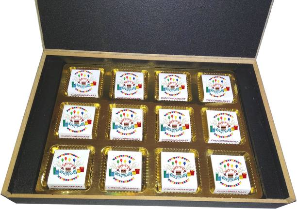 CHOCOINDIANART Happy Birthday-12pcs Chocolate Gifts Box || Truffles