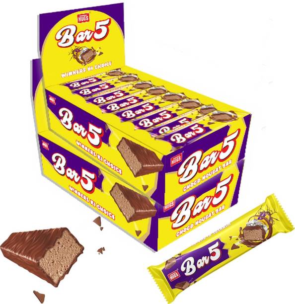 HUGS Bar 5 Nougat Chocolates – Caramel & Nougat Chocolate Bar