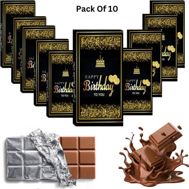 Expelite Birthday Return Gift Pack of 10 (35g Each ) Birthday Chocolate gift for kids Bars