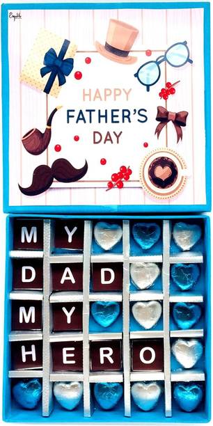 Expelite Fathers day- Dad my Hero 25 Chocolate gift box Bars