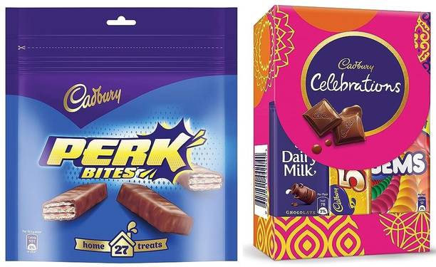Cadbury Perk Chocolate 138GM & Celebration 62g Rakhi for chocolate Gift pack Bar Gift Pack
