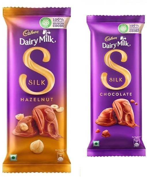 Cadbury Silk Hazelnut Chocolate & Silk Chocolate Bars
