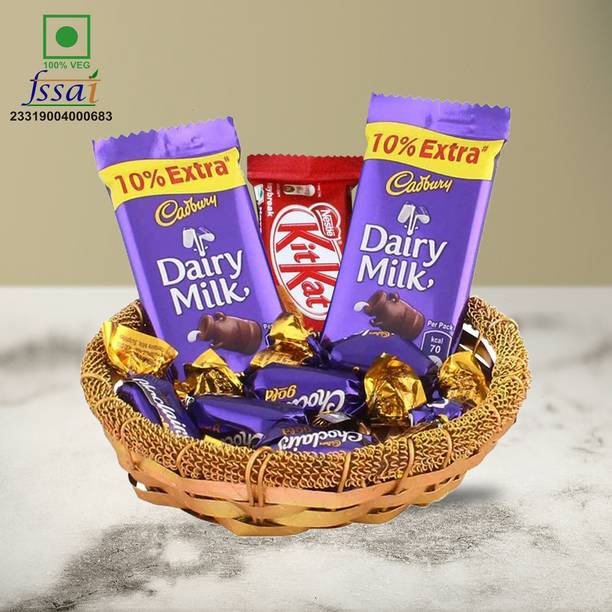 Chocoloony Chocolate Gift Hamper Basket for Anniversary, Valentine, Birthday Truffles