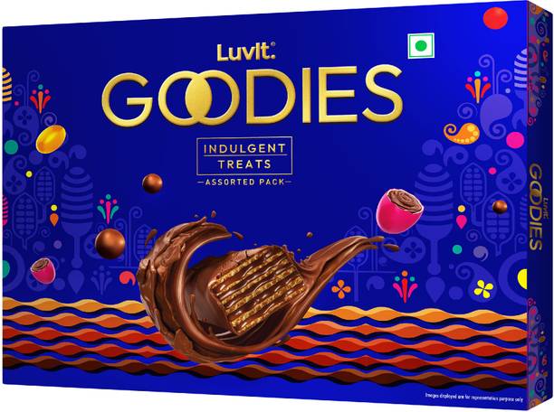 LuvIt Goodies Chocolates Assorted Gift Pack | For Birthday, Rakhi, Diwali Occasions | Truffles