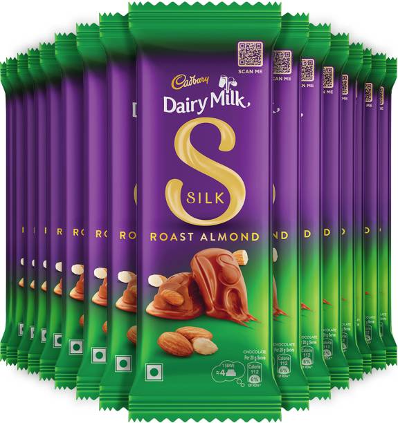 Cadbury Milk Silk Roast Almond Chocolate Bars