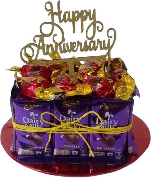 Cadbury Dairy Milk & Milk chocolates Combo & Anniversary Cake Topper Bars