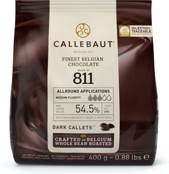 Callebaut 811 Dark Chocolate Callets | Belgium Chocolate | 54.5% Cocoa Callets