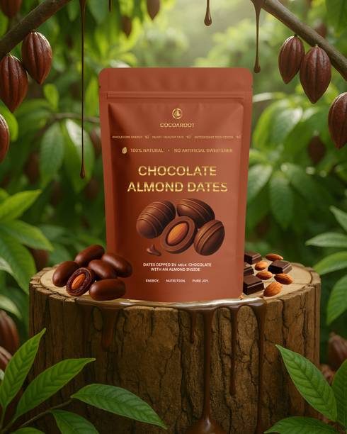 Cocoaroot Milk Chocolate Almond Dates Bites