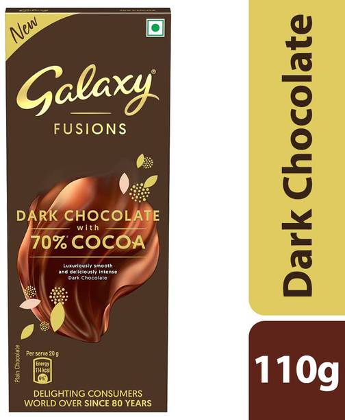 GALAXY Fusions Dark Chocolate Bar With 70% Cocoa Bars