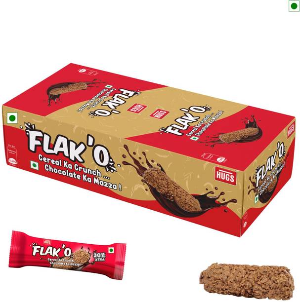 HUGS Flako - Chocolate Cereal Bar | Healthy Snacking Oat Chocolates Bar