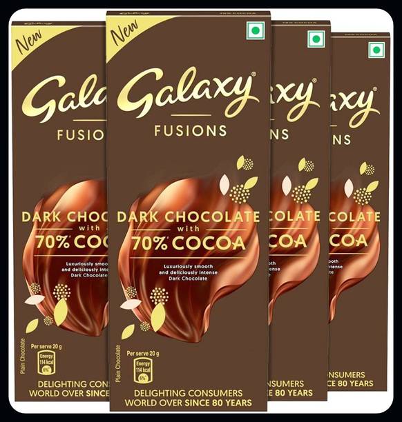 GALAXY Fusions Dark With 70% Cocoa Chocolate Bar-A Bars