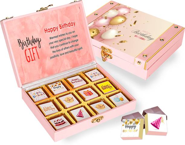 Chocoloony Chocolate Gift For Wife Birthday Combo |12 Chocolate Gift Hamper For Birthday Caramels