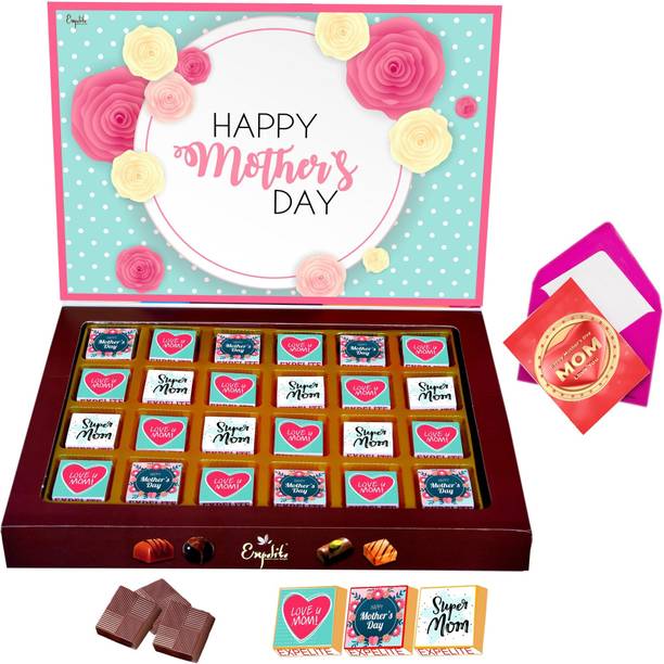 Expelite Mothers day Chocolate Combo Gifts from Daughter 24 Pc Bars, Truffles