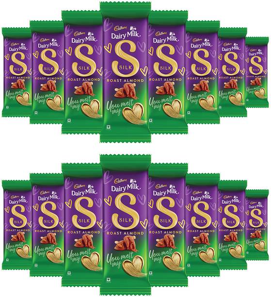 Cadbury Dairy Milk Silk Roast Almond Valentine's Gift Pack Chocolate Bars