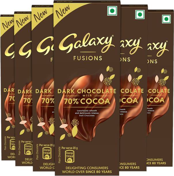 GALAXY Fusions Dark With 70% Cocoa Chocolate Bars