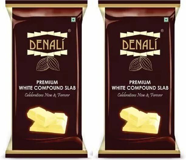 Denali Premium White Compound Slab,Delicious Chocolate for Baking Cakes,Muffins,Mousse Bars