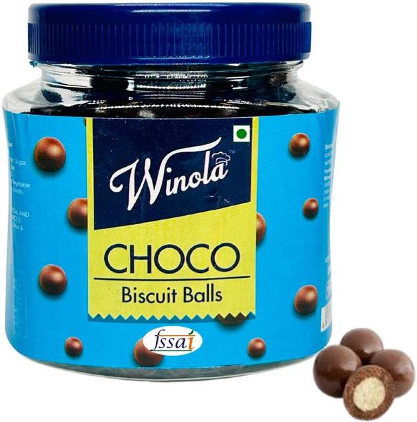 विनोला Chocolate Biscuit Balls, Choco Balls for Cake Decoration, Crunchy & Chocolaty