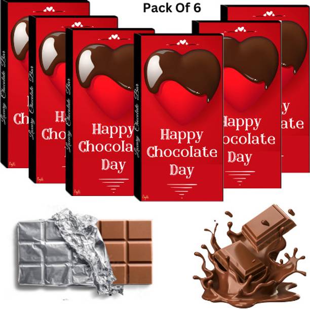 Expelite Valentine Chocolate Day gift Box ,35 Grams Each (Pack of 3) for WIFE Bars