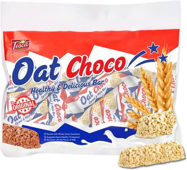 Tosca Oat Choco-Cereal & Milk Chocobar | Tasty Snack for Kids & Adults | Healthy Snack Bars