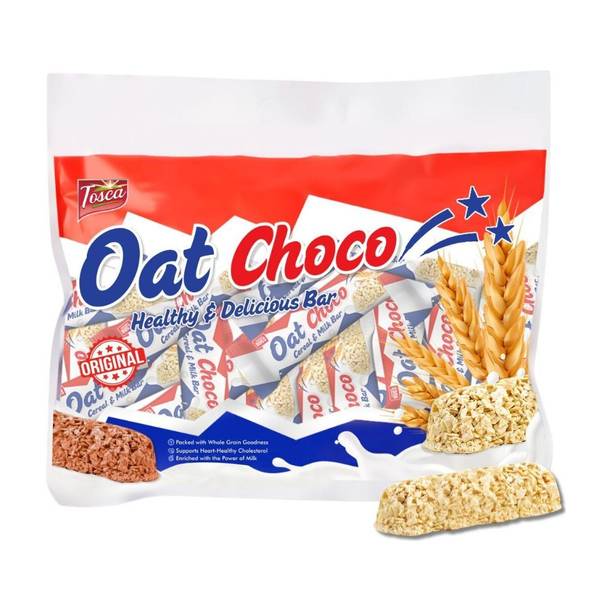 Tosca Oat Choco-Cereal & Milk Chocobar | Tasty Snack for Kids & Adults | Healthy Snack Bar