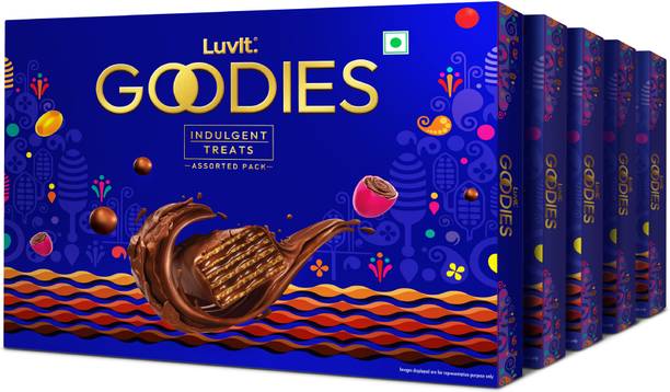LuvIt Goodies Chocolates Assorted Gift Pack | For Birthday, Rakhi, Diwali Occasions | Truffles Gift Pack