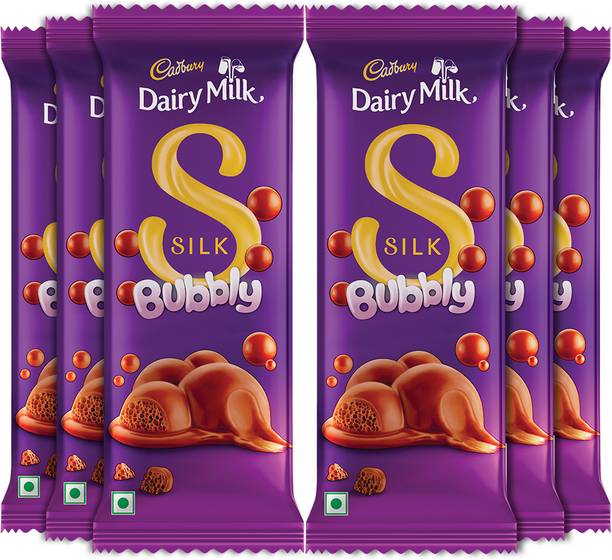 Cadbury Dairy Milk Silk Bubbly Chocolate Bars