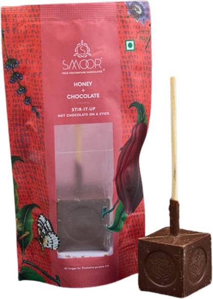 Smoor Stir-it-Up Hot Chocolate Cubes Honey | DIY dissolvable hot chocolate on a stick Bars