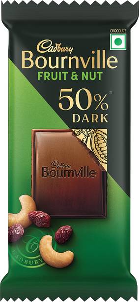 Cadbury Bournville Fruit & Nut 50% Dark Chocolate Bars