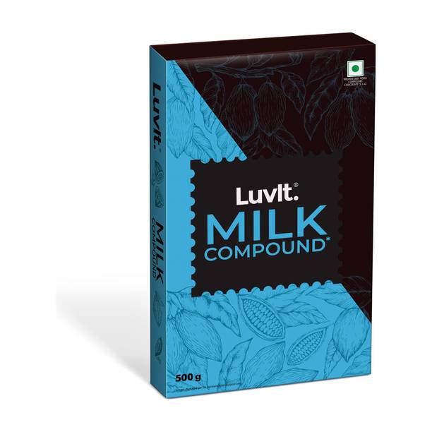 LuvIt Cocoa Crush - Milk Compound Bar | Perfect for Baking, Frosting, Chocolate Making Bar