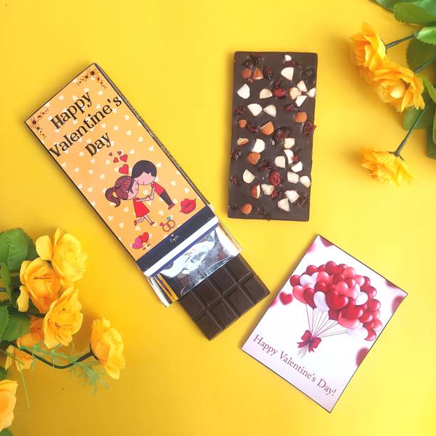 Expelite Valentines Day Chocolate Gift Box For Girls - 100 g Valentines Day Chocolate Gift For Boys Bars